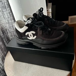 Authentic CHANEL Sneakers! Hard to find, can be worn with anything!